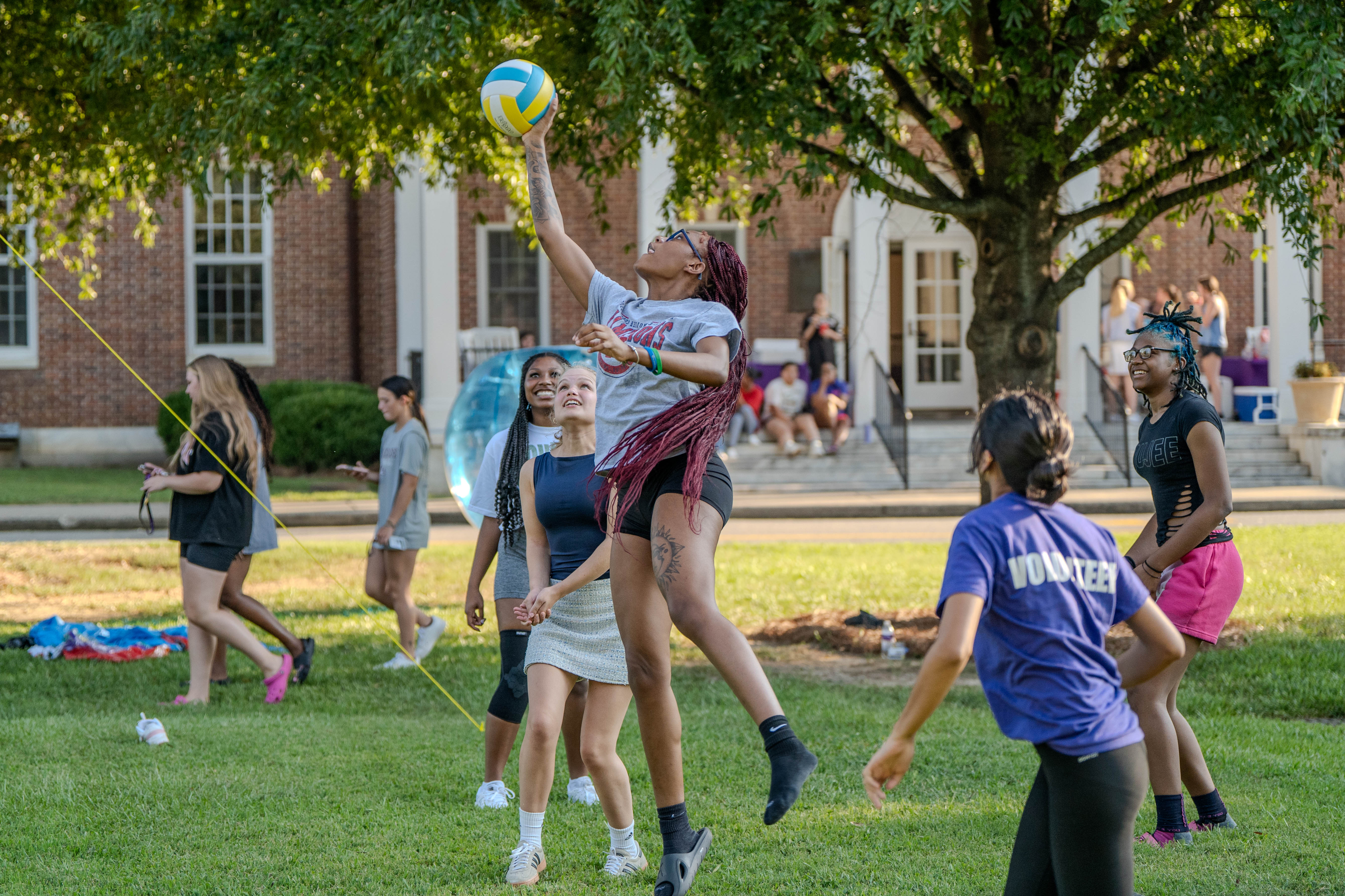 volleyball on campus green