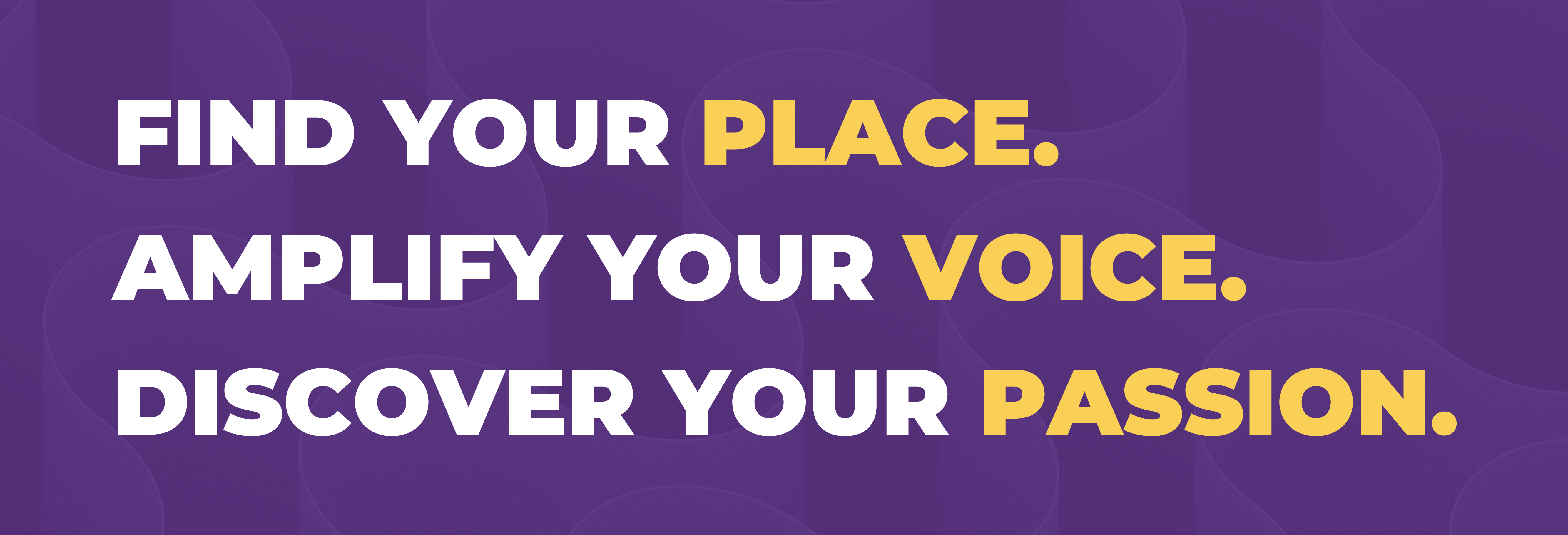 Place Voice Passion Banner