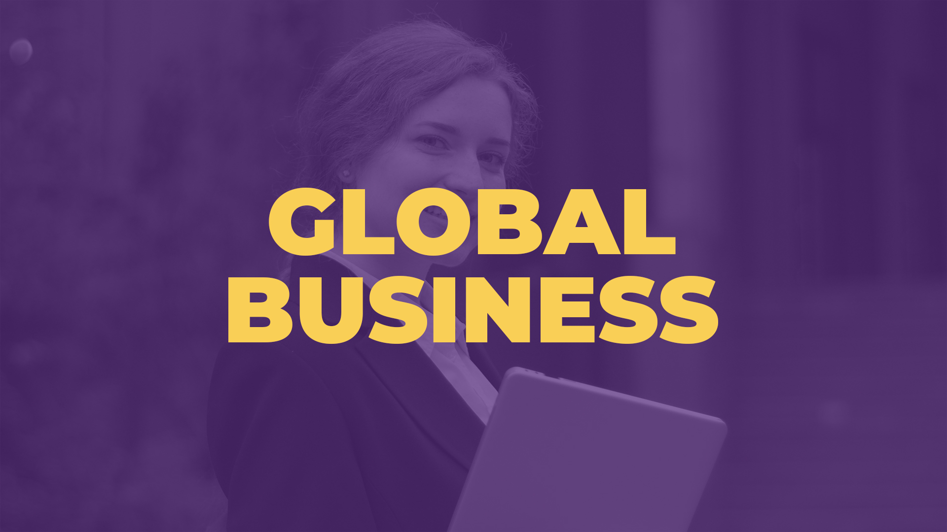 photo of global business student in workspace